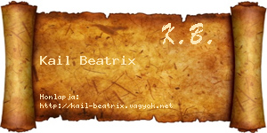 Kail Beatrix névjegykártya